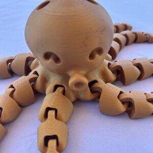 Flexi Octopus Fidget Toy | Articulated Octopus Decor | Oversized Fidget